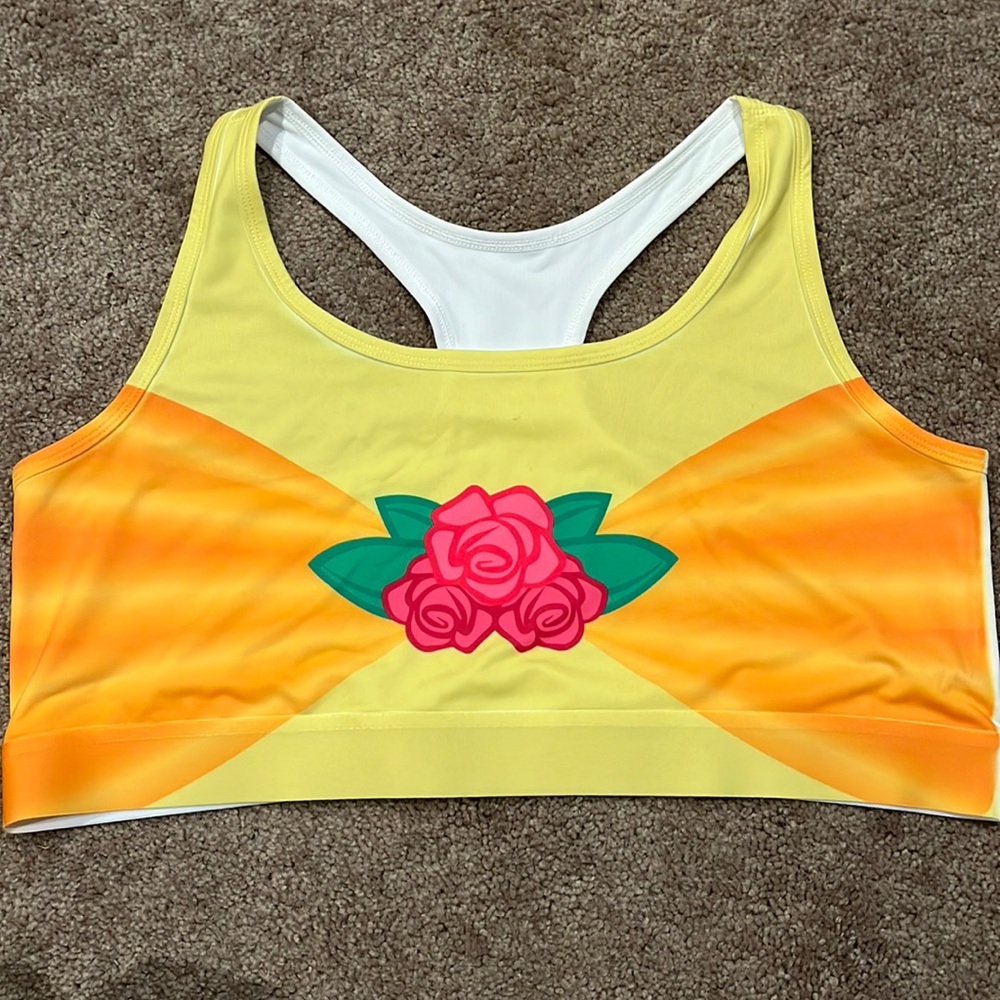 3X Belle beauty and beast sports bra